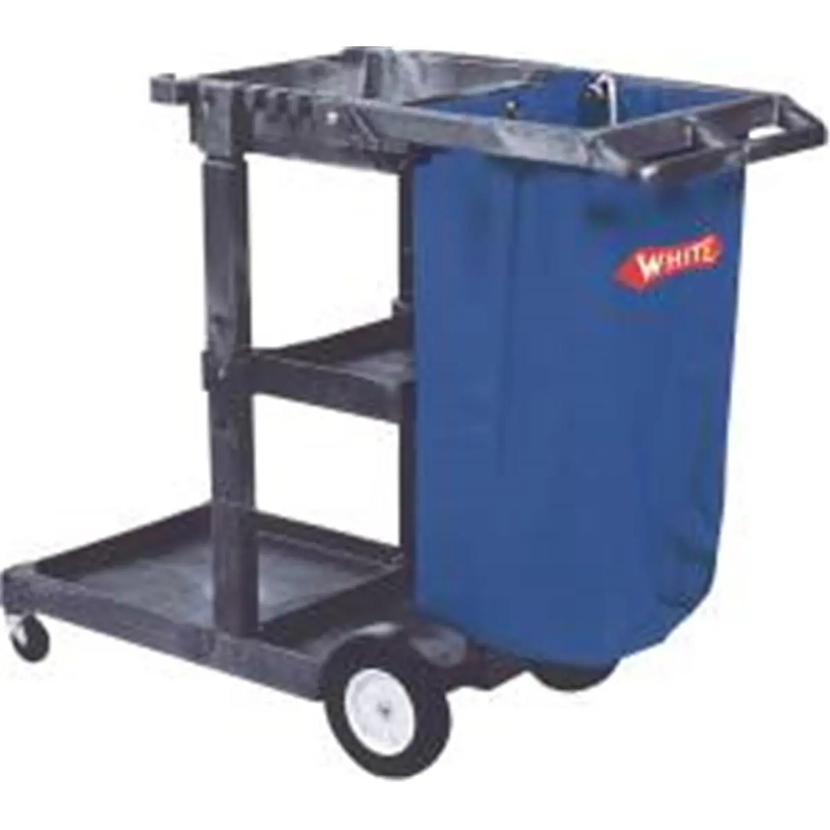 212 MAIN Heavy-Duty Janitor's Cart, Heavy Duty Janitorial Equipment, Cleaning Equipment with Front Casters and 25 Gal Blue Vinyl Bag