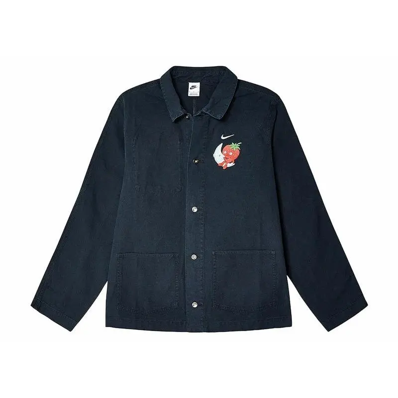 Nike x KAWS Sky High Farm Workwear Chore Coat Black (men) by StockX