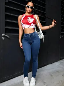 Pantalones para Mujer Jeans for Women Butt Lifting Stretchy Skinny Jeans High Waisted Jeggings