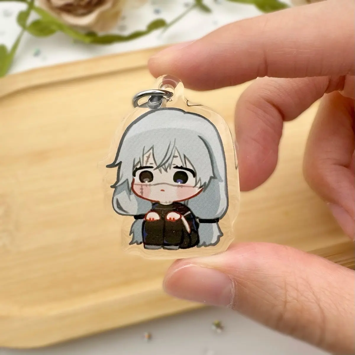 No Thoughts 1.5” mini keychain No Thoughts 1.5” mini keychain