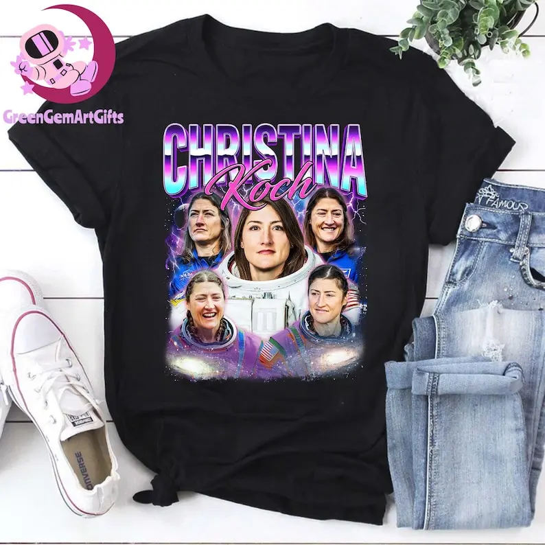 Christina Koch Vintage Shirt, Christina Koch Bootleg Shirt, Christina Koch Astronaut Shirt, Christina Koch Artemis II Nasa Mission Tshirt