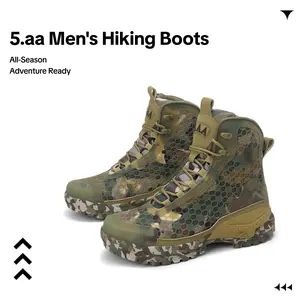 5.AA Men's All-Season All-Terrain Multifunctional High-Top lace-up Wide Toe Military Boots,Outdoor Footwear, Lightweight, Breathable and Non-Slip Hiking BooSuitable for Mountaineering, Jungle Exploration, Rock Climbing, Camping, Cycling and Casual Wear. o