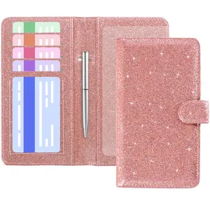 Checkbook Cover, Leather RFID Blocking Check Book Wallet