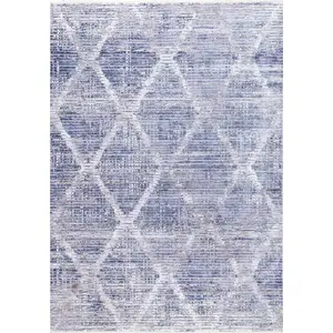 Crystalline Diamonds Distressed Area Rug