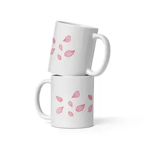 White glossy mug