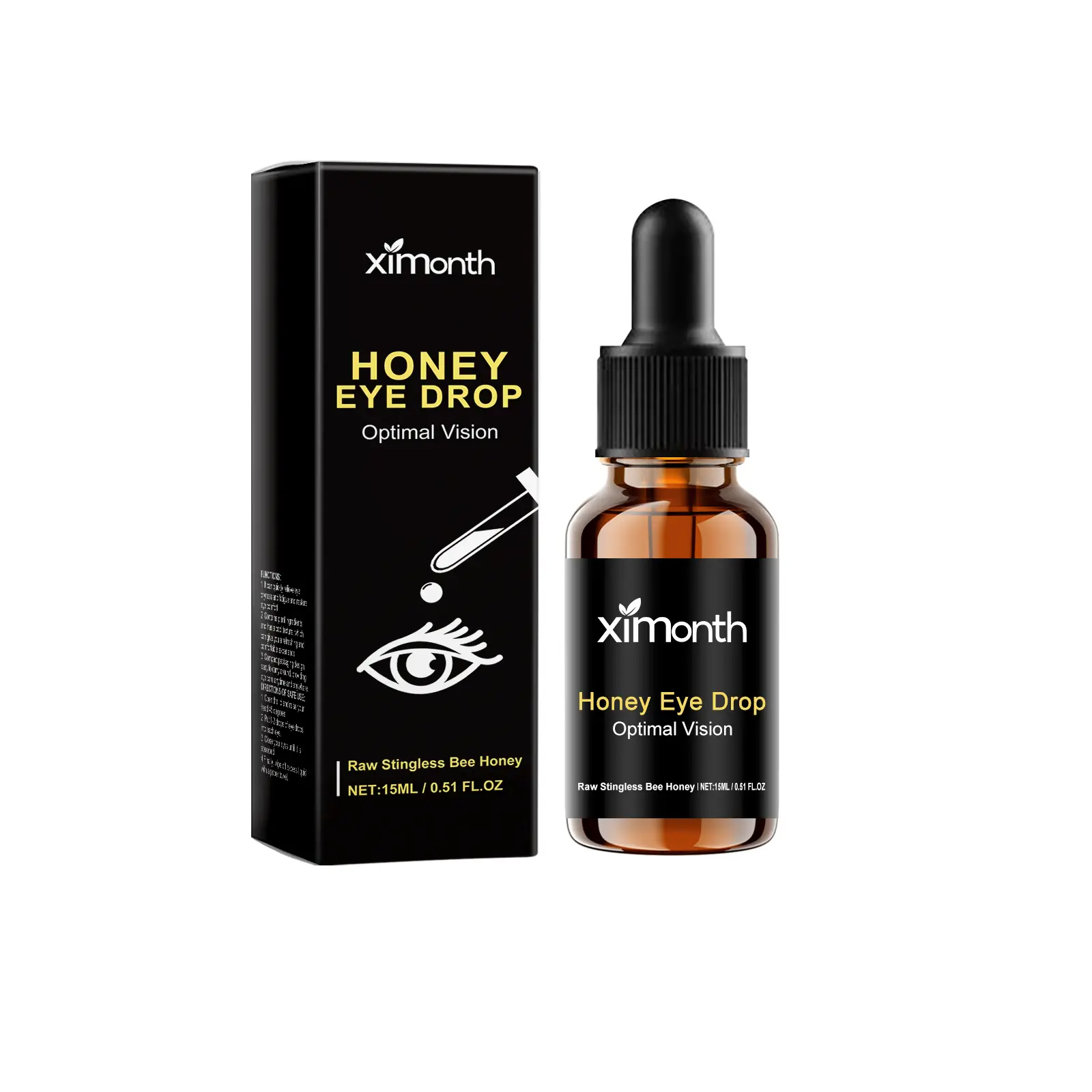 Ximonth Honey Extract Eye Drops, Refreshing, Moisturizing And Moisturizing Eye Care Solution