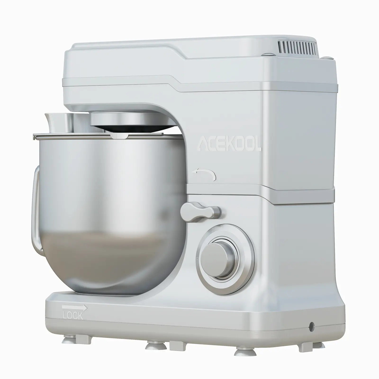 10 Speeds Tilt-Head Portable Stainless Steel  Kitchen Mixer Tilt-Head Baking Mixer  Stand Mixer Compact for Home Cooking,  10 Speeds Tilt-Head Portable Kitchen Mixer, Stainless Steel Bowl, Electric Food Mixer with Dough Hook,