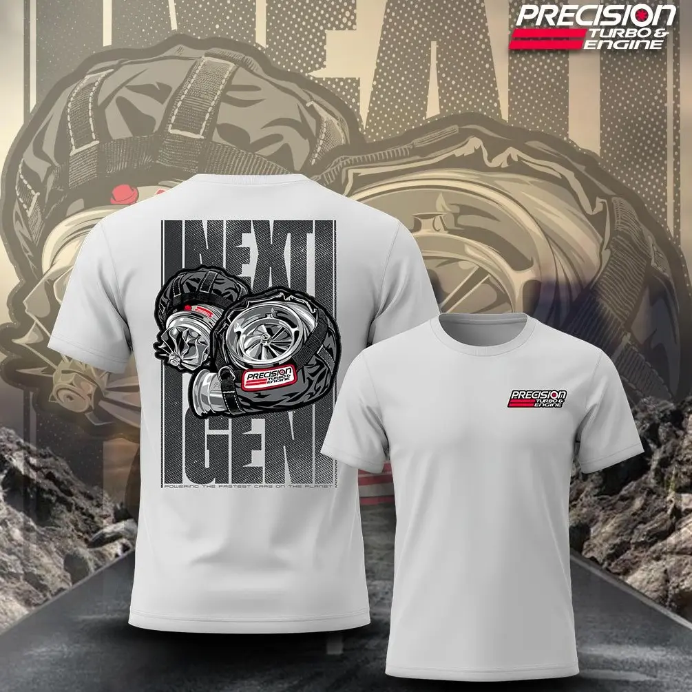 Precision Turbo Next Gen Graphic Shirt | Twin Turbocharger Car Enthusiast & Drag Racing Streetwear T-Shirt