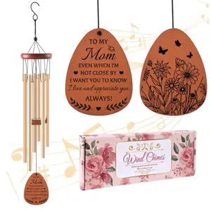 Mom Gifts Wind Chimes – Birthday, Christmas, Mother’s Day & Thanksgiving Gift from Daughter or Son, Outdoor Garden Decor, Love Reminder Present Idea