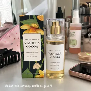 Vanilla Cocoa Hair Perfume Spray for Hair & Body,light-scented perfume, Light Fragrance Mist with Glycerin, Fresh Everyday Scent, Travel-Friendly floral elegant scentual fruit  long-lasting sweet fruity Eau de Parfum  gourmand fragrance e daily portable