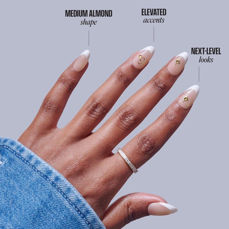 KISS GLAM 3D & Jewel Press On Glue Nails  – Zephyr