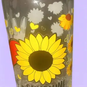 16 oz Glass Tumbler with Bamboo Lid & Plastic Straw Reusable Fashionable Design for On-the-Go Drinks Hand Wash Only Clear View Natural Touch Complete Drinking Solution