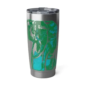 Jungle Elephant Giant Vagabond 20oz Tumbler Bottle Cup