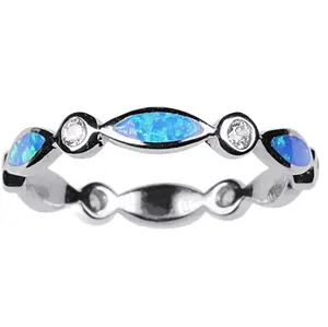 Blue Marquis Opal Sterling Silver Toe Ring