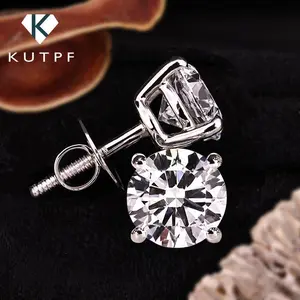 Gra Certified 1/2/3/4/5carat Moissanite Stud Earrings for Women Men 925 Sterling Silver Sparkling Diamond Screw Back Ear Studs
