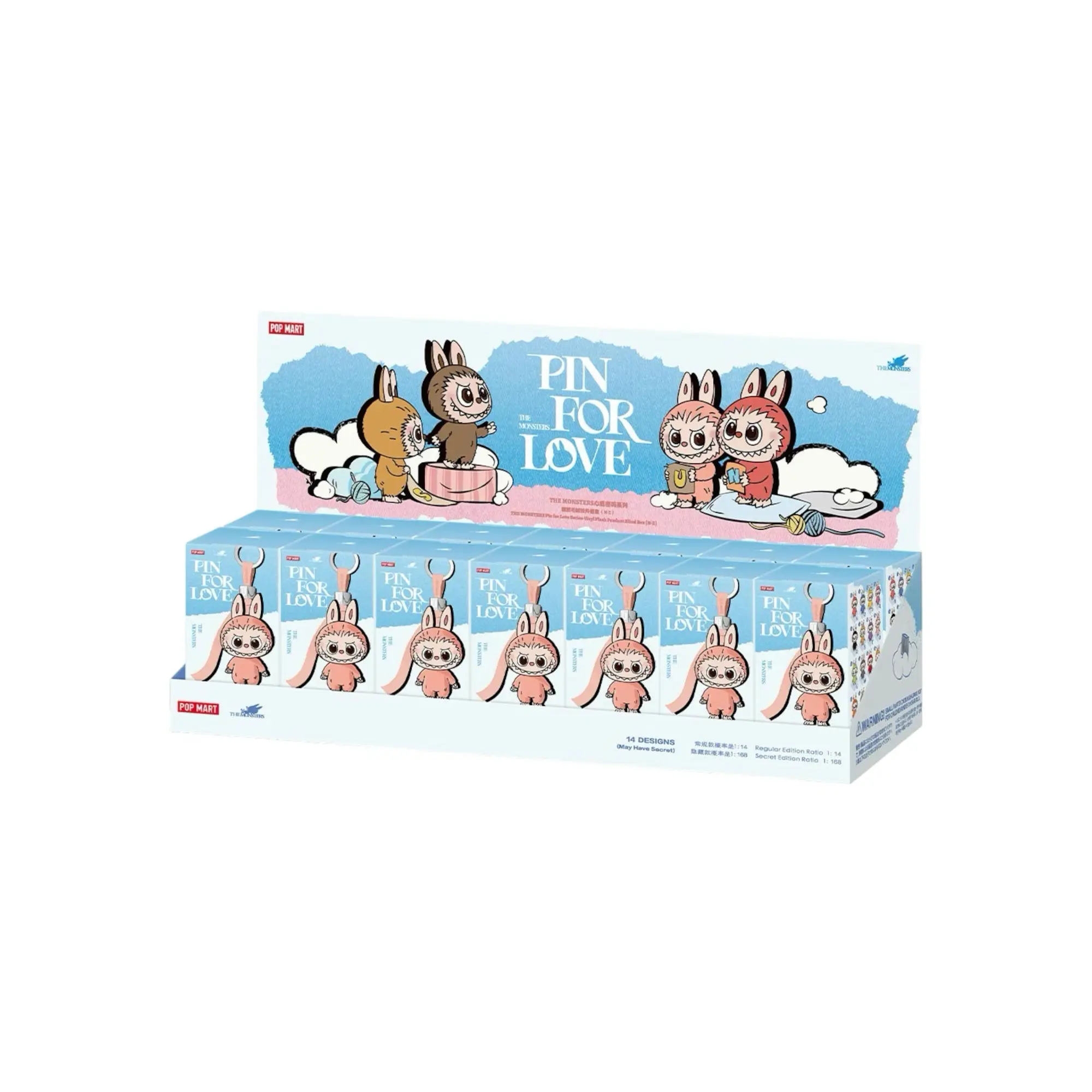 きりしまくんLABUBU スイーズシール 14セット Labubu Pin for Love Series 