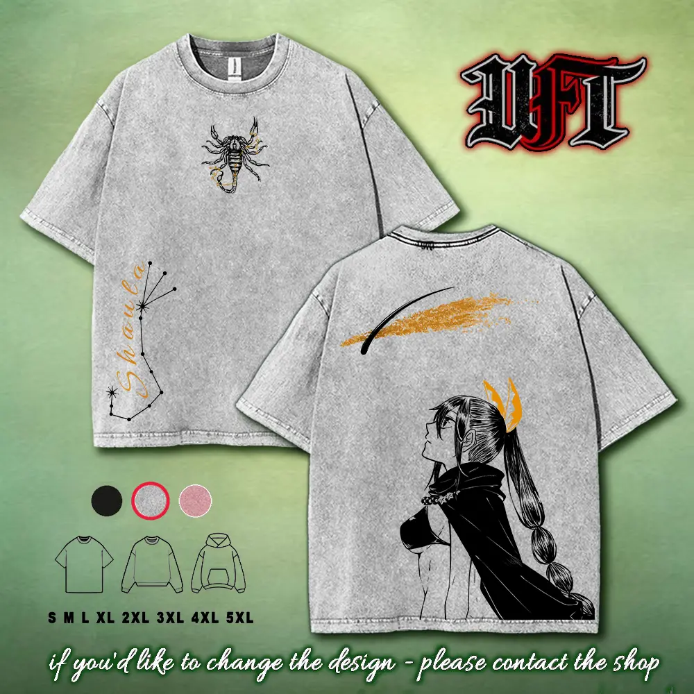 Shaula Re zero best waifu anime game movie 2 sided washed tshirt graphic tees tank top hoodie sweat shirt menswear