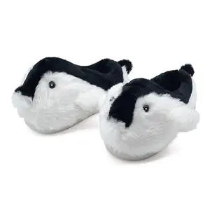 Lumubby Penguins Animal Slippers for Women and Men Cute Fuzzy Fluffy Comfy Plush Winter Preppy Funny Furry Pillow Cloud Home Bedroom House Slipper Shoes Indoor Outdoor