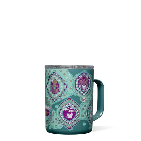 Disney Princess Theme Reusable Vacuum Insulated Beverage Mug Tumbler - Shatterproof Sliding Lid, 3H Hot Retention, Heat Resistant, Coffee & Tea Compatible, Washable Cute Mugs for Cozy Mornings Kitchenware Drinkware