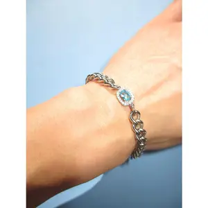 THE BLUE GEM CHAIN BRACELET