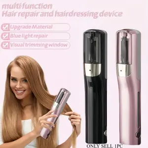 Original professional beauty tool - cordless split hair trimmer, suitable for damaged, dry, fragile, curly, curly or straight hair, portable USB charging trimmer, solves the problem of dry damaged hair, Lightweight, New Year's gift, Christmas gift