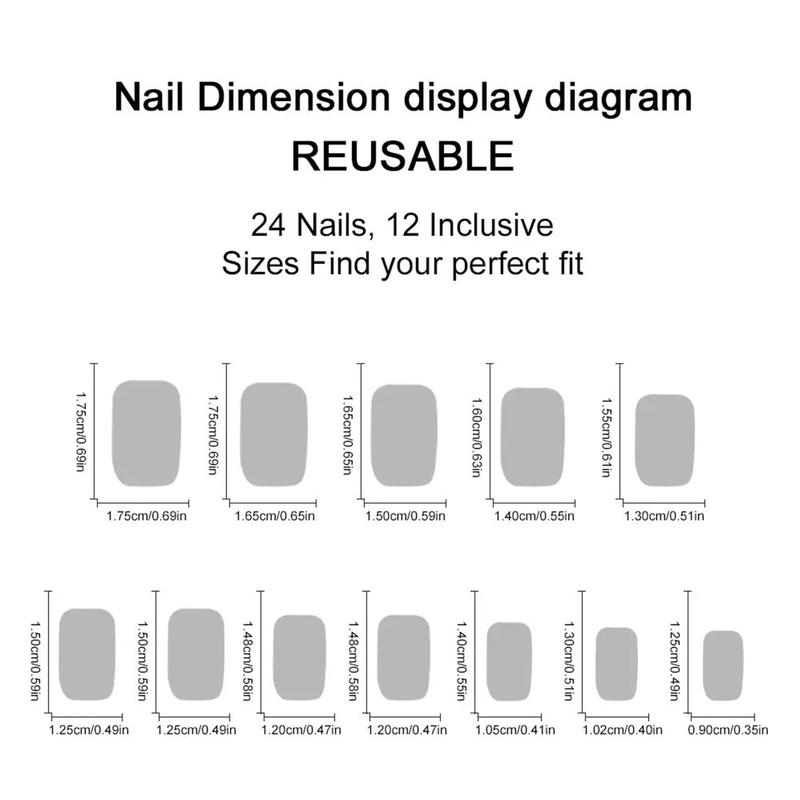 Square Press on Nails Medium French Tips Fake Nails Silver Glitter Acrylic Nails Press ons White Ombre Glue on Nail Shiny Stick on Nail Nude False Nails for Women Girls Nails Decoration 24Pcs