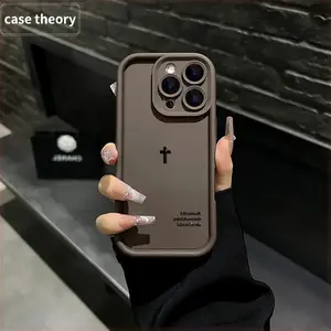 Biblical Cross Phone Case for iPhone 17 Pro Max 16 Pro Max 15 Pro 14 13 12 11 Sleek Shockproof Lightweight Cover with Protection Protective iphone 15 pro max case iphone 13 case drop-proof phone case Cellphone Smartphone