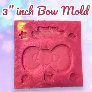 3” Inch Bow Silicone Mold for resin Ian’s epoxy for hair accessories and jewelry making