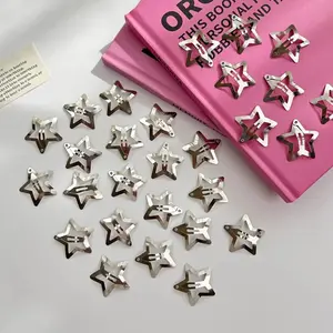 20 Count Star Metal Hair Clips, Minimalist Feel-Good Hair Accessories to Elevate Everyday Looks, Great for Work, Parties, Selfies & Cozy Aesthetic Outfits