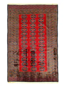 Canvello Fine Hand Knotted Bokara Rug - 4'2'' X 6'2''