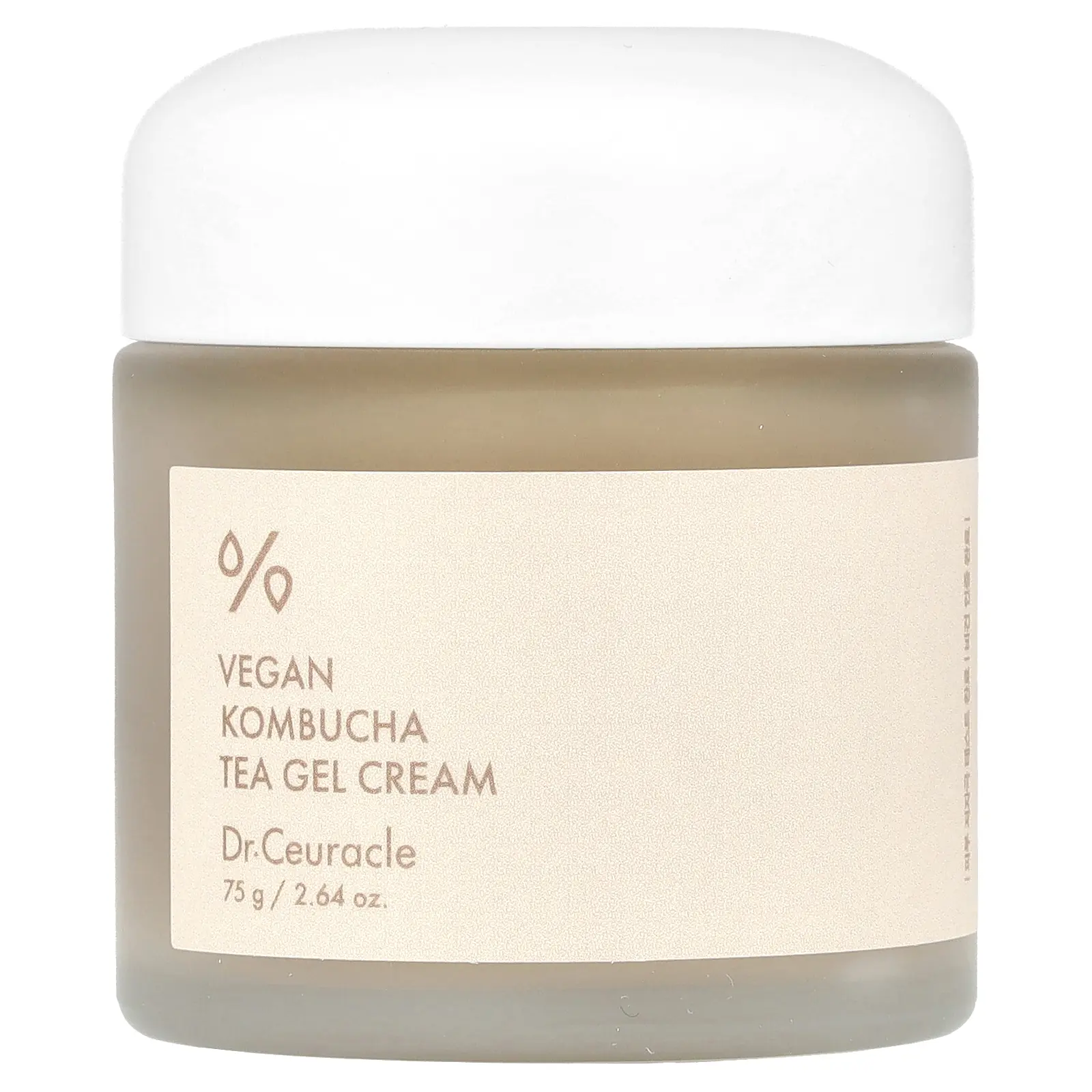 Dr. Ceuracle Vegan Kombucha Tea Gel Cream, 2.64 oz (75 g)