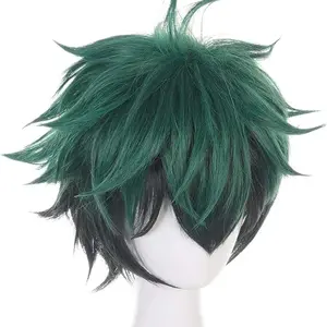 Anime My Hero Academia Izuku Midoriya Cosplay Wig Boku No Hero Academia Academy Cosplay Hair Izuku Midoriya Deku Party Wigs