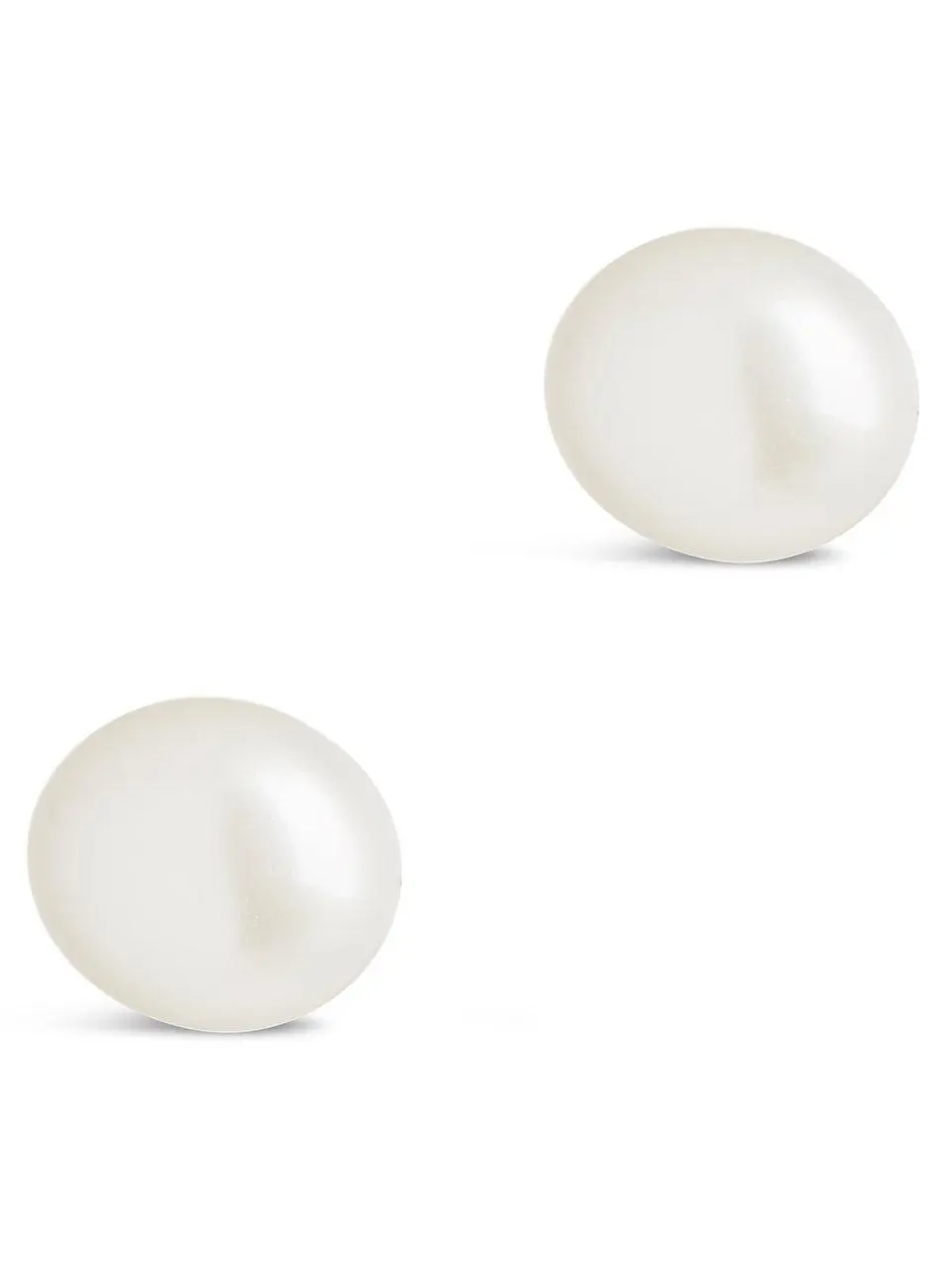 Sterling Silver Baroque Pearl Stud Earrings