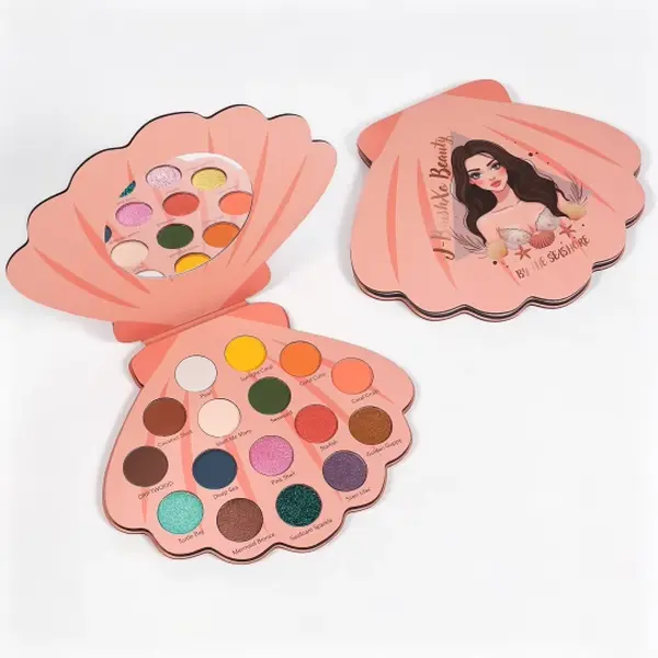 Seashell Eyeshadow Palette, Makeup Cosmetic for Eye Makeup Application Shimmer Chrome Seashell Eyeshadow Palette, Makeup Cosmetic for Eye Makeup Application Shimmer Chrome