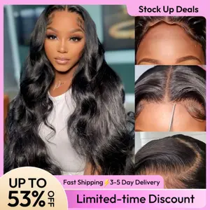 Asteria Hair Ready To Go Glueless Wig Body Wave 7x5/7x4 Pre Cut Lace Closure Human Hair Wigs Bleached Knots with 250% Density #tiktokshopstockup