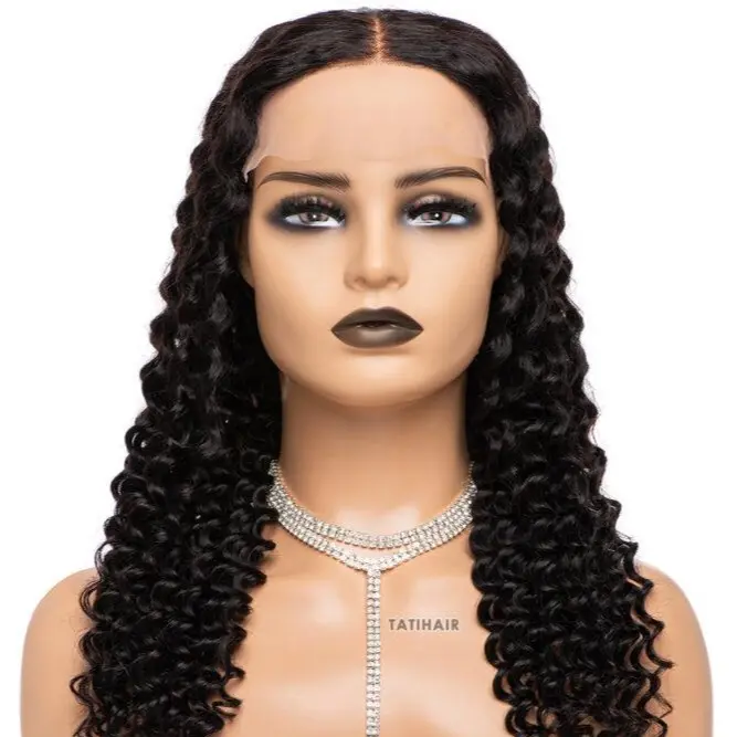 Tatihair 5X5 Glueless Deep Wave HD Lace Closure Wig