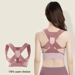 Posture Corrector for Women and Men, Adjustable Upper Back Brace for Clavicle Support and Providing Pain Relief from Neck, Shoulder, and Upper Back (S/M)