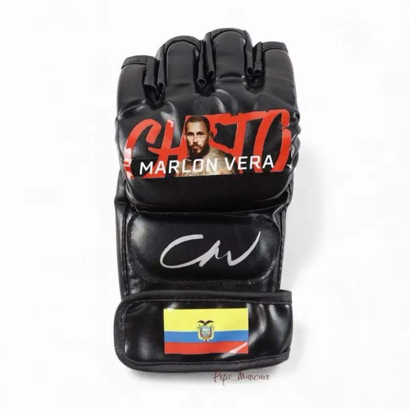 Marlon "Chito" Vera Signed Custom Ecuador MMA Fight Glove