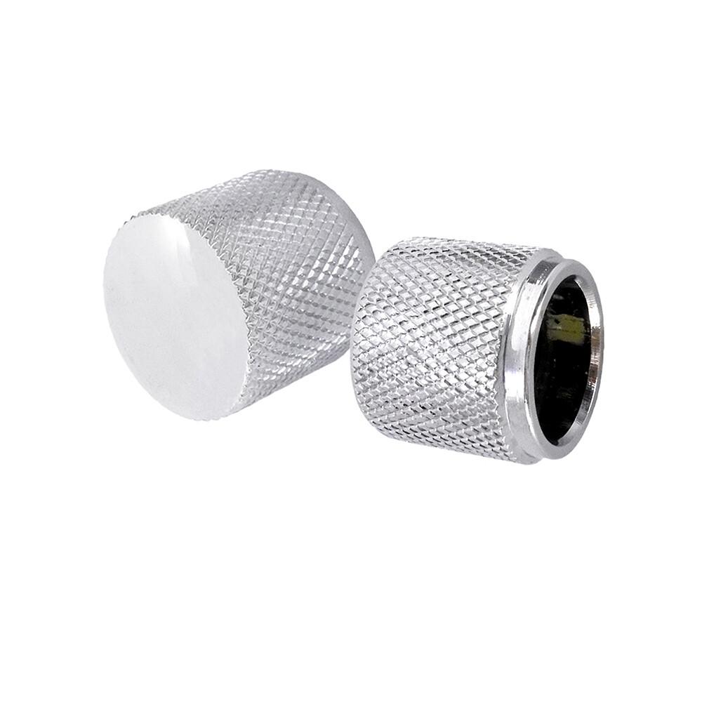 Guitar Speed Control Knobs VolumeTone Knobs for Fender Tele or Bass 4pcs Chrome