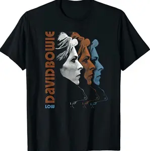 Vintage David Bowie Low Heavy Cotton Black Full Size Unisex Shirt