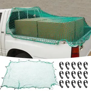 Cargo Nets For Pickup Safety Mesh For Truck Bed Car Accessories With Elastic Rope For Fishing Beach Trips Traveling Camping