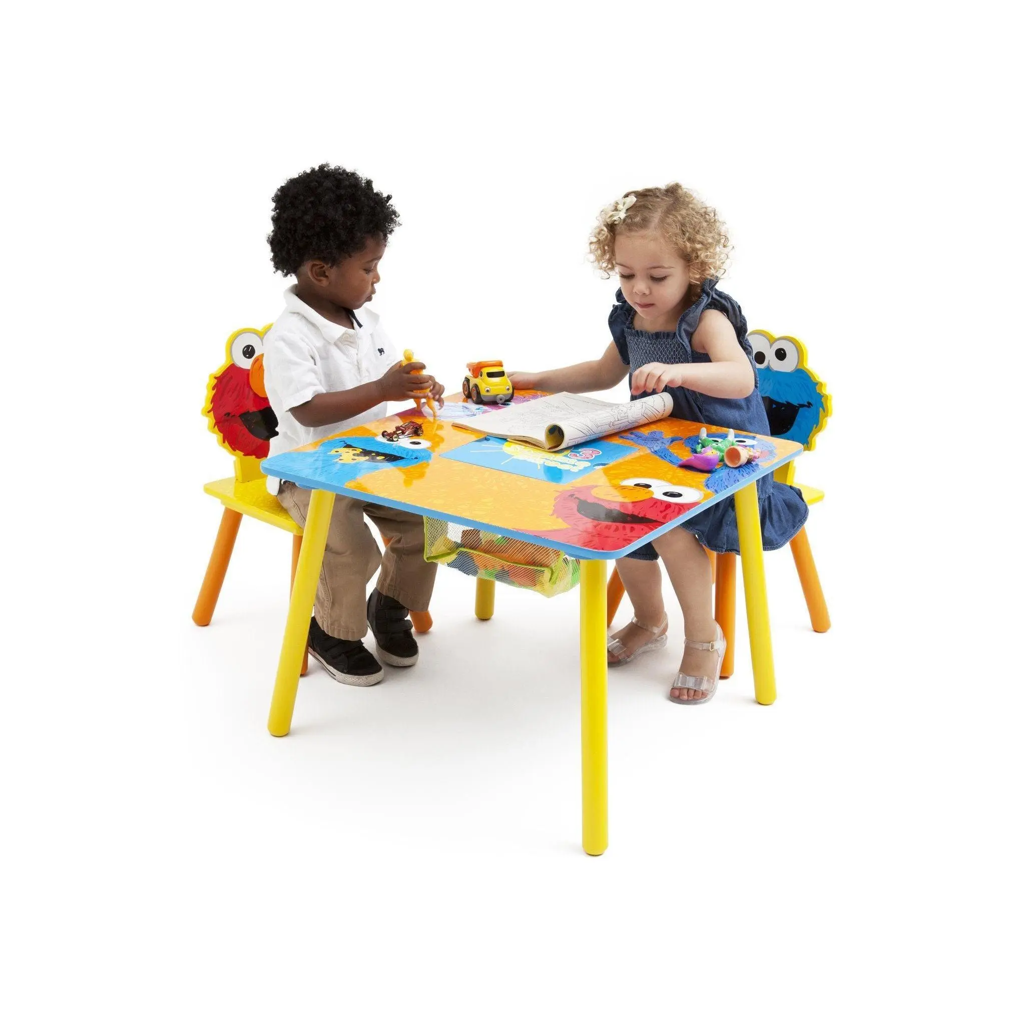 Elmo Desk Sesame Street Table and Chair Set with Storage - TikTok Shop