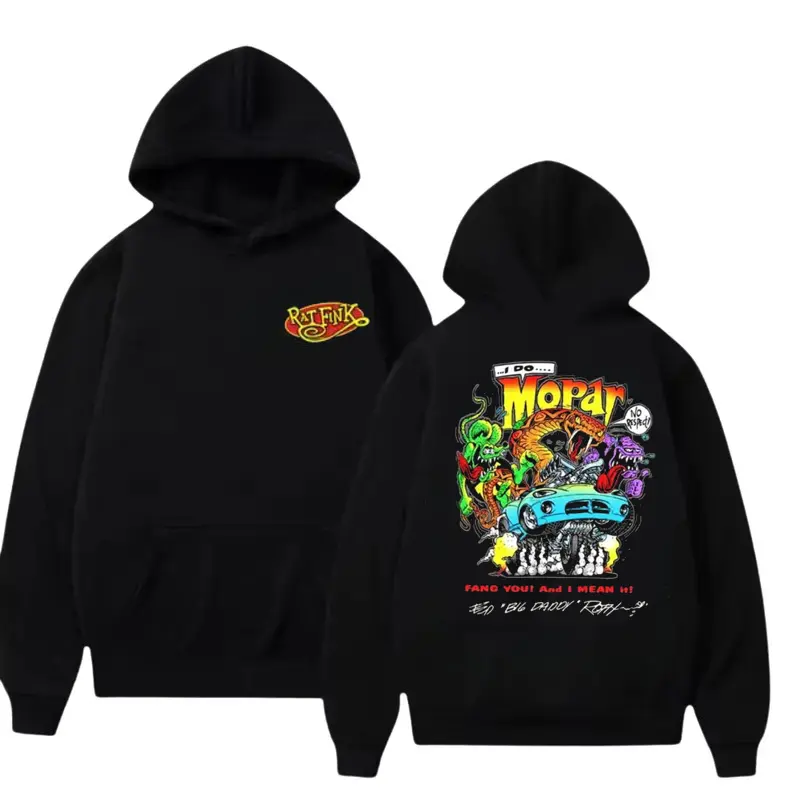 Mopar Rat Fink Racing T-Shirt/Sweatshirt/Hoodie – Retro Hot Rod Muscle Graphic Tee, Ed Roth Mopar Muscle Car Shirt, Classic Car Enthusiast StreetwearTop Menswear Car Enthusiast Gift For Men, Father's Day