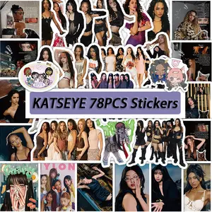 Kpop Girl Group Theme Graffiti Stickers Set, Style Decorative Decals for Phone Cases Luggage Notebooks, Waterproof DIY Accessories
