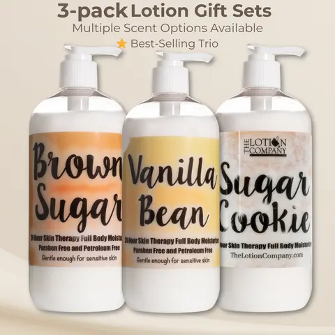 3-Pack 16 oz Body Lotion Trio | Pick Your Scents | The Lotion Company - Gift Sets & Bundles
