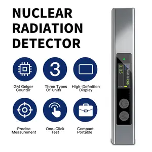 Portable Radiation Detector Meter - Geiger Counter for X-Ray, Gamma & Beta Rays, Real-Time μSv/h Monitoring, Cumulative Dose Alert, Rechargeable, for Home, Industrial & Emergency Use