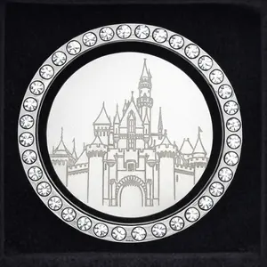 Sleeping Beauty Castle Inspired Car Engine Start Button Cover & Crystal Ring Set - Disneyland