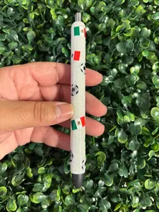 Soccer Flag Glitter Pen Soccer Flag Glitter Pen