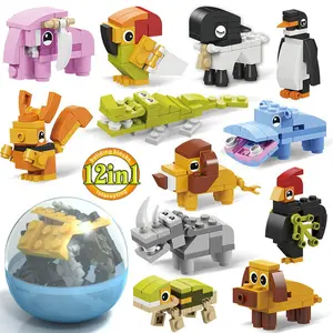 Micro-particle building blocks themed on Zodiac and forest animals, educational assembly toys suitable for kids | Parent-child interactive play | An excellent fun and educational gift specially designed for children