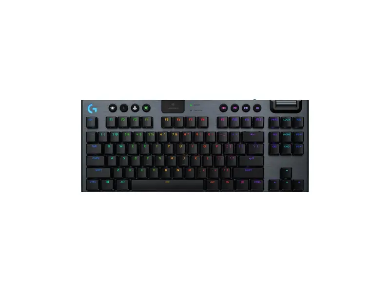 Logitech G915 X LIGHTSPEED TKL Wireless Mechanical Gaming Keryboard - GL Blue Clicky Switches, RGB Backlighting - Black